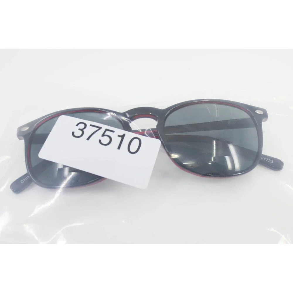Modern Black and Red Eyewear Frames MP 6104 BK/RD 50-19-145 Stud Detail
